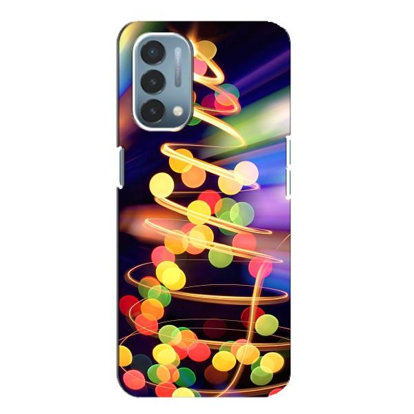 Новорічні Чохли для ВанПлас Норд N200 5G (DE211) (VPrint) – Ялинка в огоньках