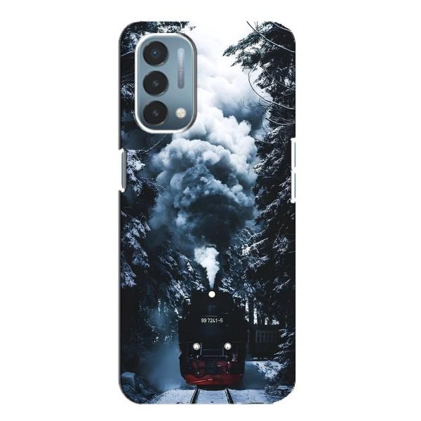 Новорічні, Святкові Чохли для OnePlus Nord N200 5G (DE211) - 2024 год – Зимовий потяг
