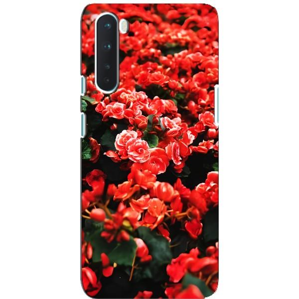Чохли з квітами для OnePlus Nord (VPrint) – Квіти червоні