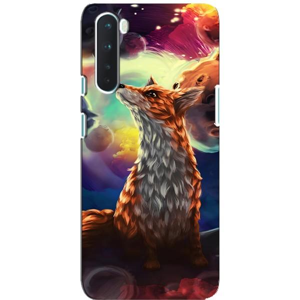 Чохли з картинкою Лисичка для OnePlus Nord (VPrint) – Лисичка в космосі