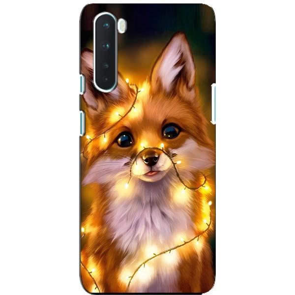 Чохли з картинкою Лисичка для OnePlus Nord (VPrint) – Лисичка в гірляндах