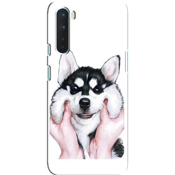 Чехлы с собаками для OnePlus Nord (VPrint) – Довольный Хаски