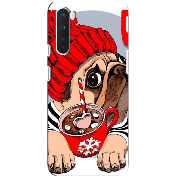 Чехлы с собаками для OnePlus Nord (VPrint) – Собачка в шапке