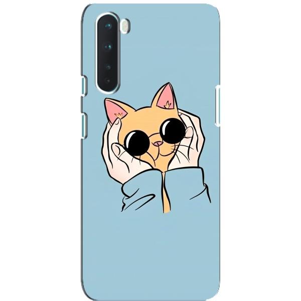 Чохол на ВанПлюс Норд з Котиками (VPrint) – Котик в окулярах