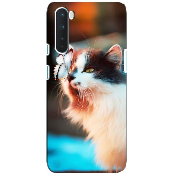 Чохол на ВанПлюс Норд з Котиками (VPrint) – Котик з метеликом