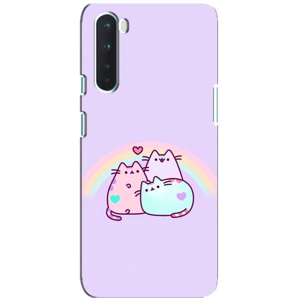 Чохол на ВанПлюс Норд з Котиками (VPrint) – Радужний котик