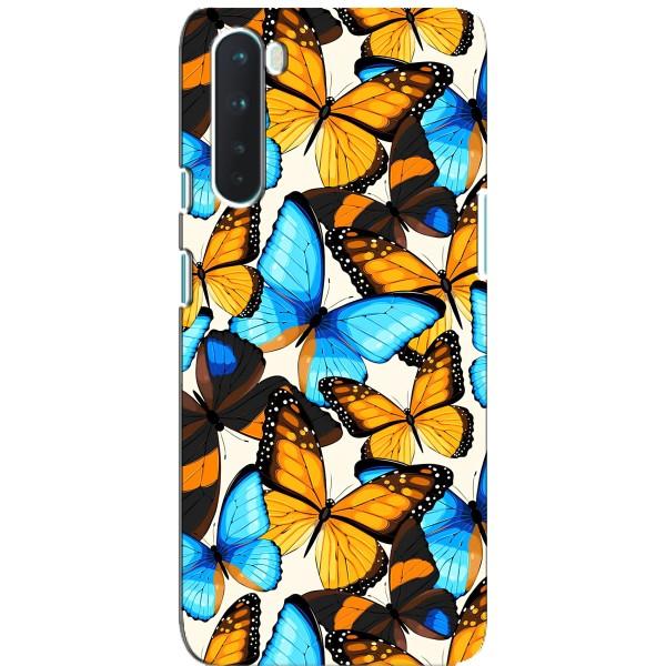 Чохол з принтом для ВанПлюс Норд - (Прикольні) (AlphaPrint) – Яскраві метелики