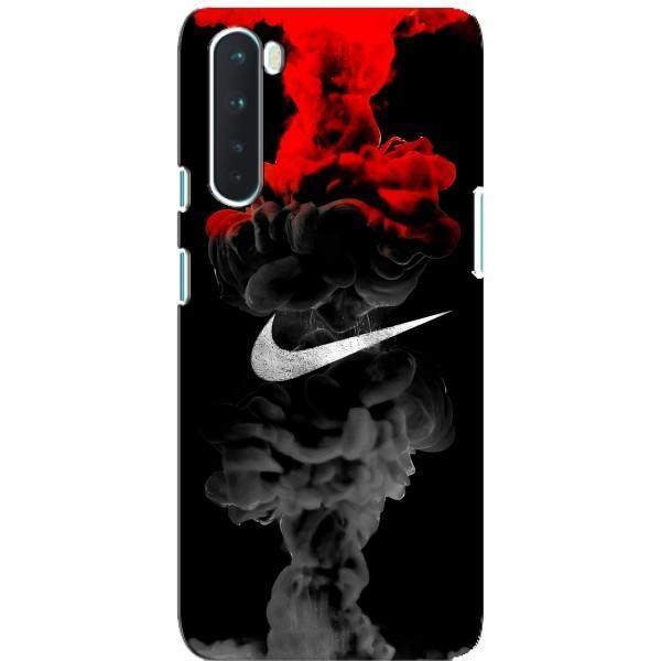 Чохол з логтипом Найк на OnePlus Nord – Найк на чорному