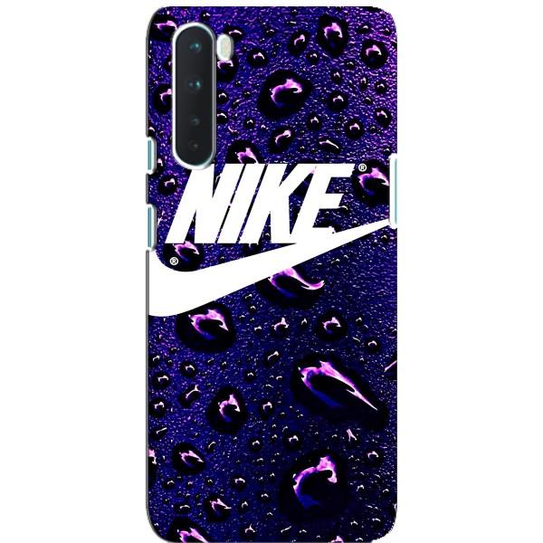 Чохол з логтипом Найк на OnePlus Nord – Найк на фіолетовому