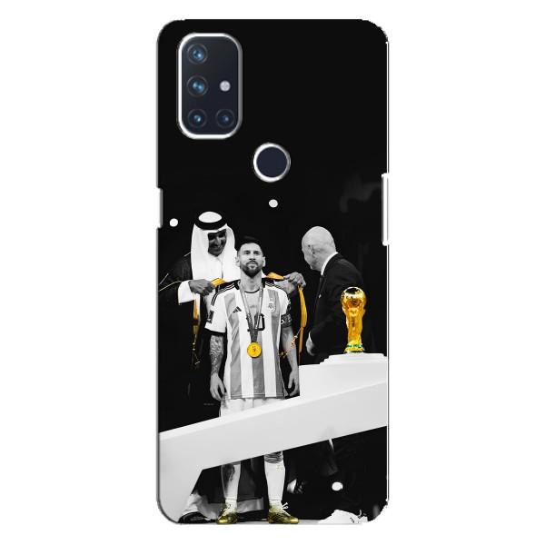 Чехлы для OnePlus Nord 10 5G (Leo чемпион) (AlphaPrint) – Месси в накидке