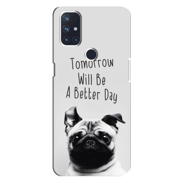 Чехлы с собаками для OnePlus Nord 10 5G (VPrint) – Смешной Мопс