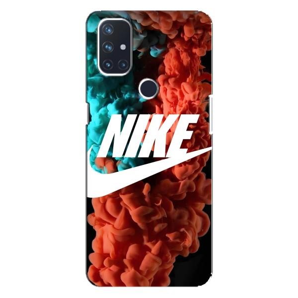 Чехол для OnePlus Nord 10 5G - с принтом Найк (AlphaPrint) – Дымчатый найк