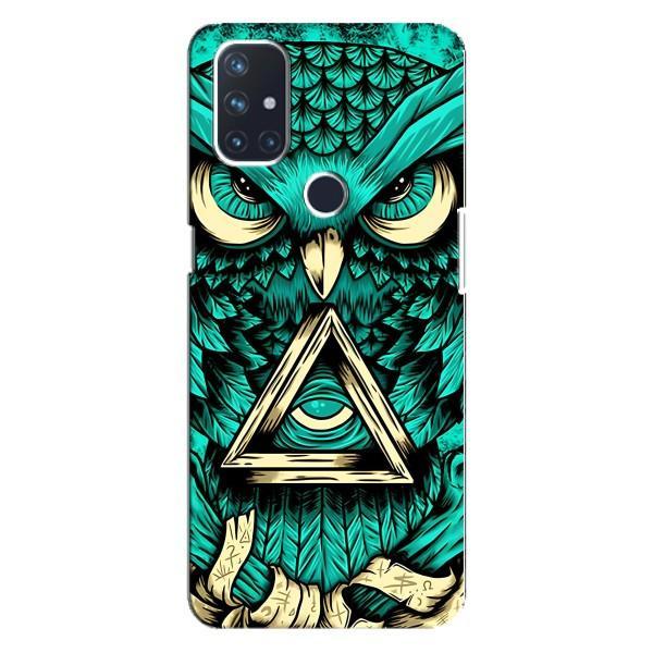 Чохол з пташками на OnePlus Nord 10 5G (VPrint) – Сова з оком