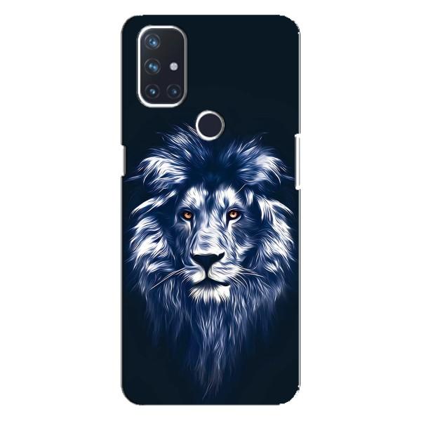 Чехол со Львом для OnePlus Nord 10 5G (VPrint) – Синий Лев