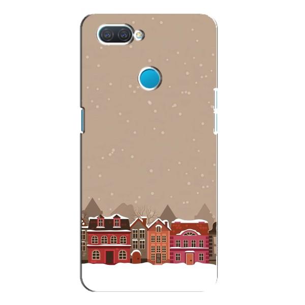 Новогодние, Праздничные Чехлы для OPPO A12 - 2024 год – Зимний город