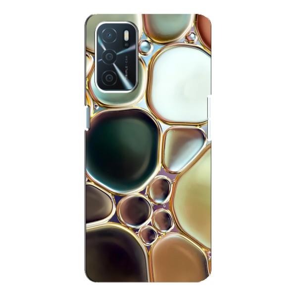 Мраморный чехол на Oppo A16 (VPrint) – Радужный Мрамор