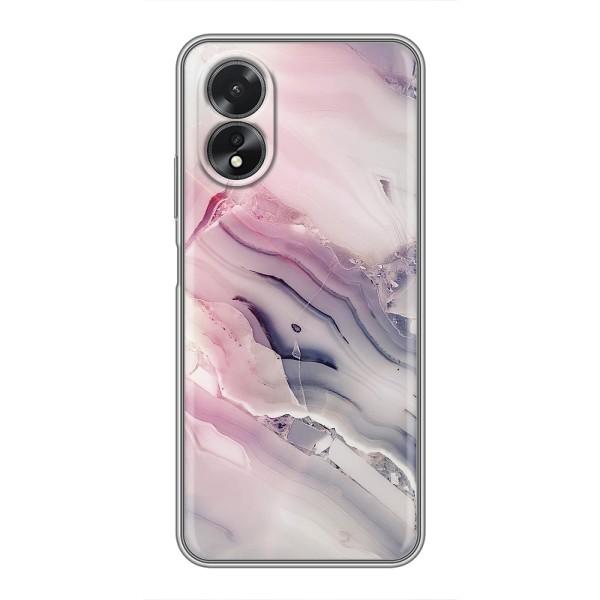 Мраморний чехол на Oppo A17 (VPrint) – Пурпурний Мрамор