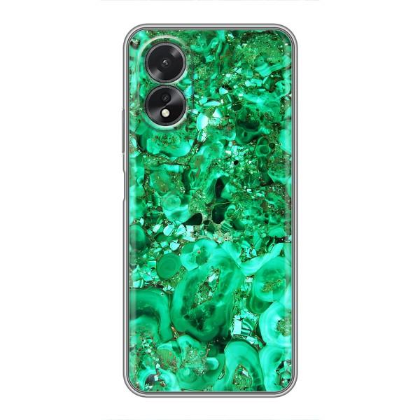 Мраморний чехол на Oppo A17 (VPrint) – Салатовий Мрамор