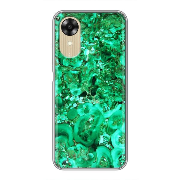 Мраморный чехол на Oppo A17k (VPrint) – Салатный Мрамор