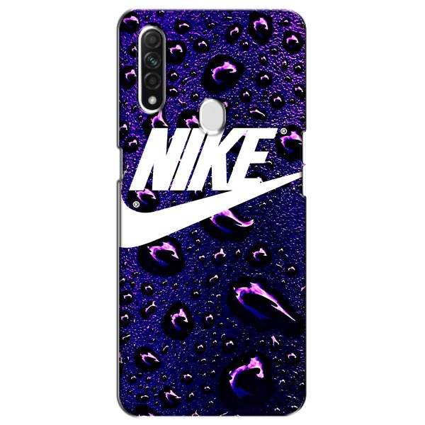 Чехол с логотипом Найк на Oppo A31 – Найк на фиолетовом