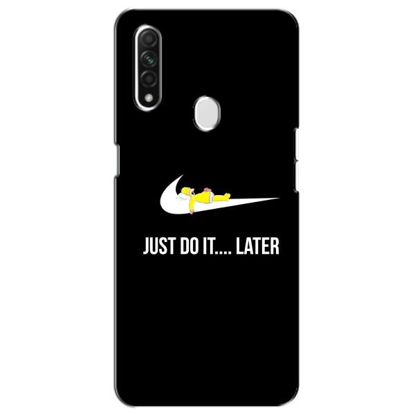 Чехол с логотипом Найк на Oppo A31 – Nike just do it