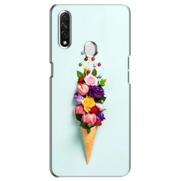 Чехлы с тематикой "ЦВЕТЫ" на Oppo A31 – Цветок-мороженное