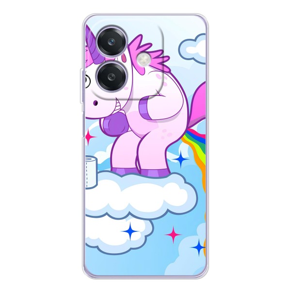 Чехол Unicorn на OPPO A5 Pro – Радуга единорожка