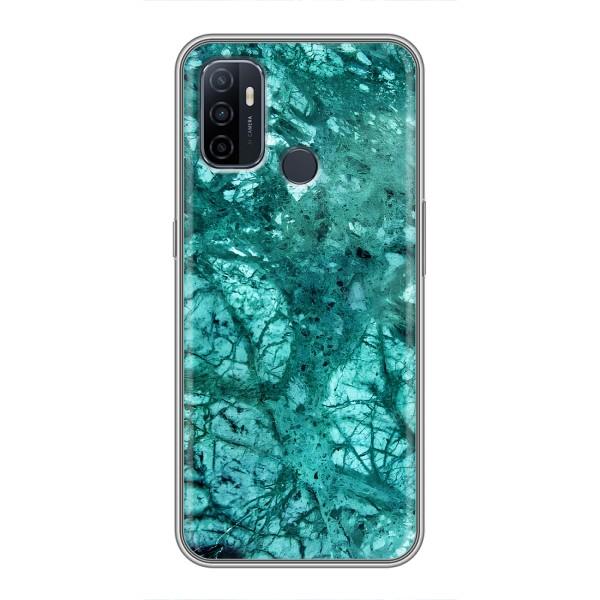 Мраморный чехол на Oppo A53 (VPrint) – Зеленый мрамор