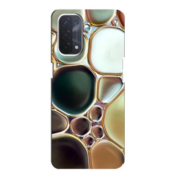 Мраморный чехол на Oppo a54 (5G) (VPrint) – Радужный Мрамор