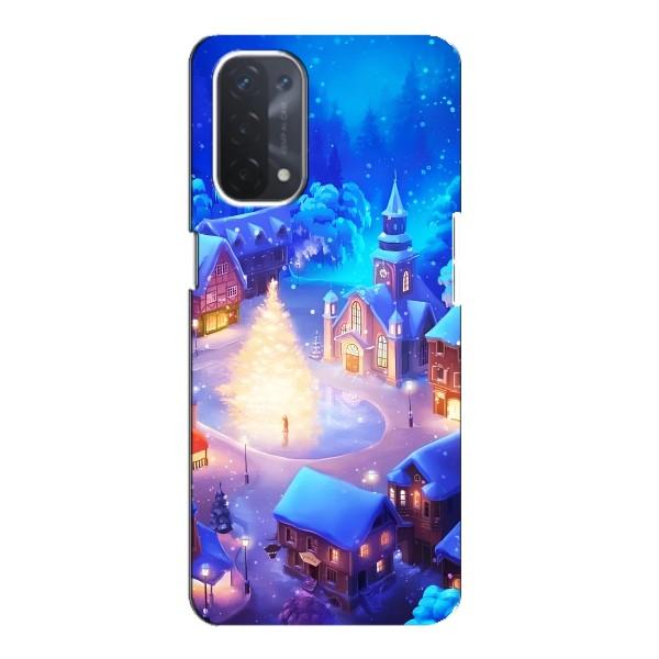 Різдвяні Чохли для Oppo a54 (5G) (VPrint) – Різдвяне місто