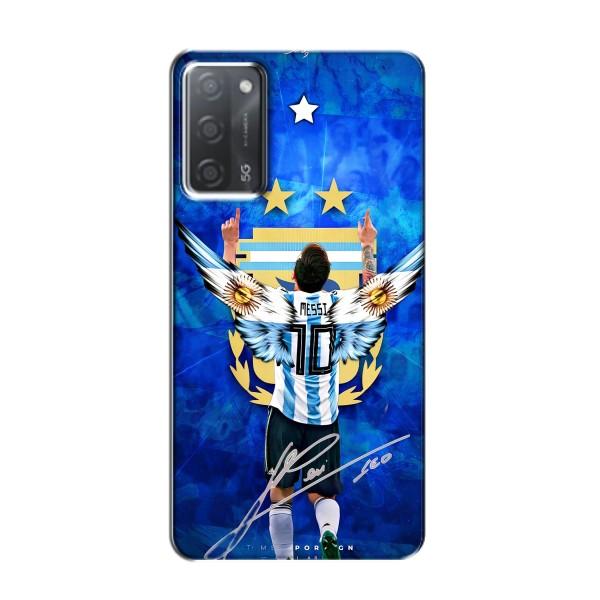 Чохли для OPPO A55 (Leo чемпіон) (AlphaPrint) – Мессі збірна