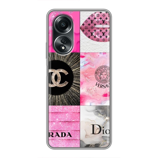 Чехол (Dior, Prada, YSL, Chanel) для OPPO A58 (4G) – Модница