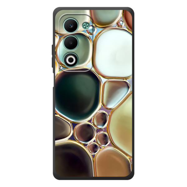 Мраморный чехол на OPPO A5m (VPrint) – Радужный Мрамор