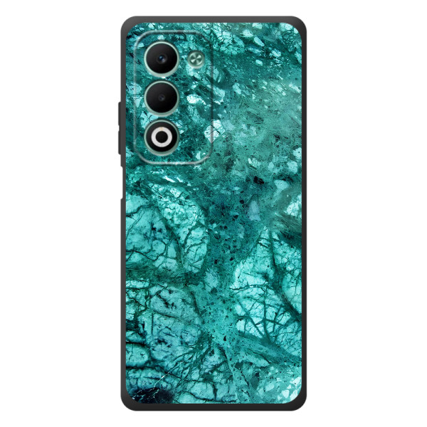 Мраморный чехол на OPPO A5m (VPrint) – Зеленый мрамор