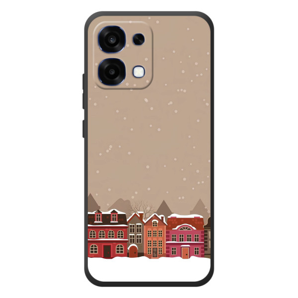 Новогодние, Праздничные Чехлы для OPPO A6 Pro - 2024 год – Зимний город