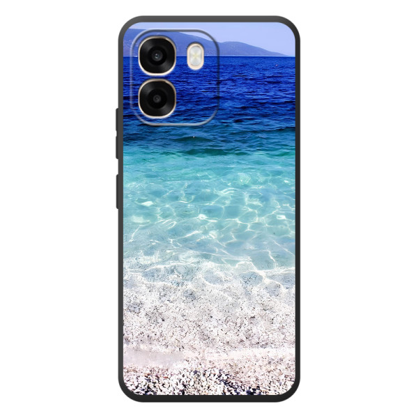 Силиконовый чехол с КАРТИНКАМИ лето для OPPO A6 (AlphaPrint) – Море