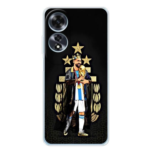 Чехлы для OPPO A60 (Leo чемпион) (AlphaPrint) – Месси Король