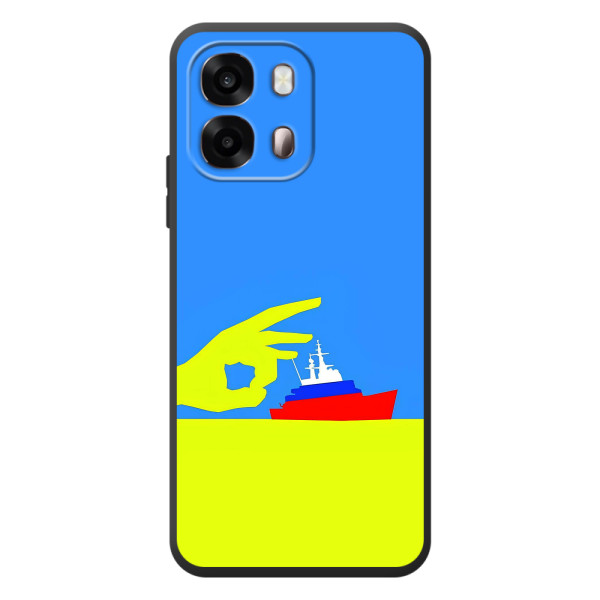 Чехол с принтом (Русский корабль...) для 

ОРО A6с 
  (AlphaPrint)