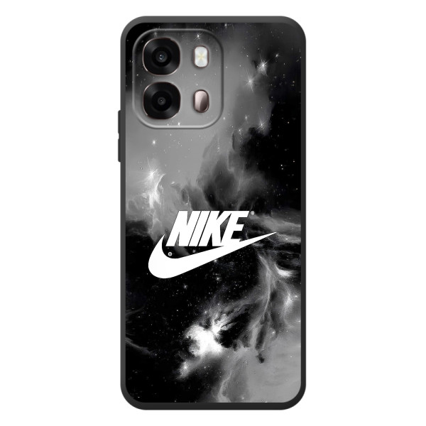 Чехол с логотипом Найк на OPPO A6s – Найк дымчатый