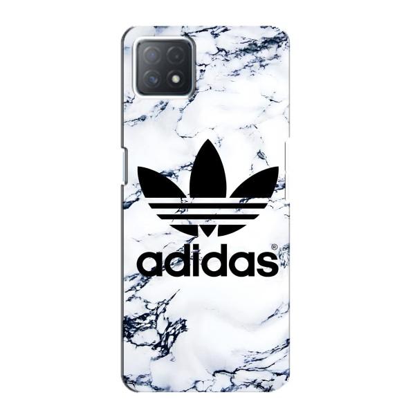 Чехлы Адидас для Oppo a72 (5G) (AlphaPrint) – Адидас на мраморе