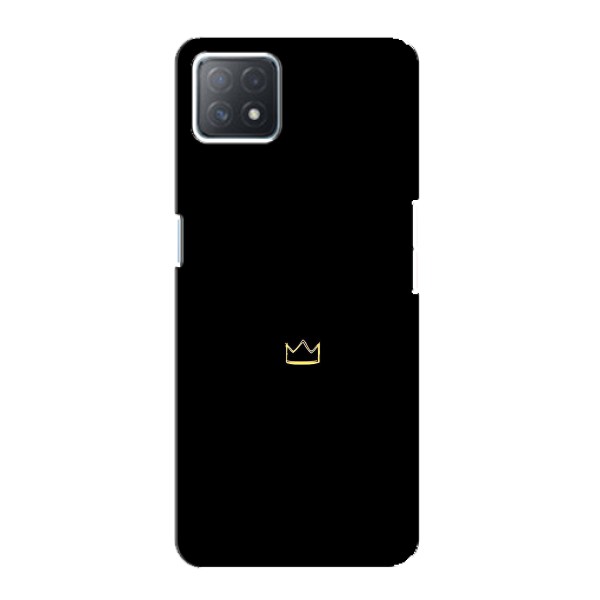 Чехол (Корона на чёрном фоне) для Оппо А72 (5G) – Мини корона