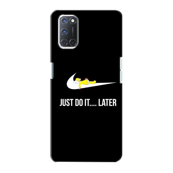 Чохол з логтипом Найк на Oppo A72 – Nike just do it