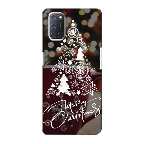 Рождественские Чехлы для Oppo A72 (VPrint) – Елочка узорная