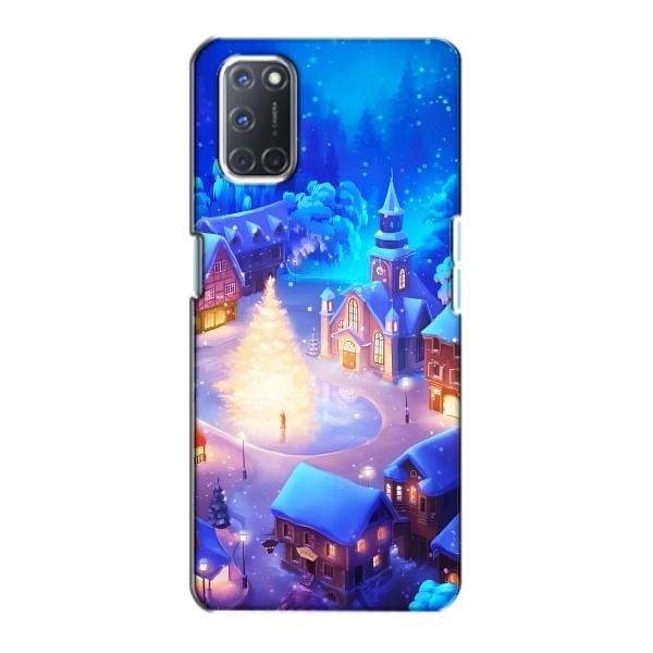 Рождественские Чехлы для Oppo A72 (VPrint) – Рождественский город