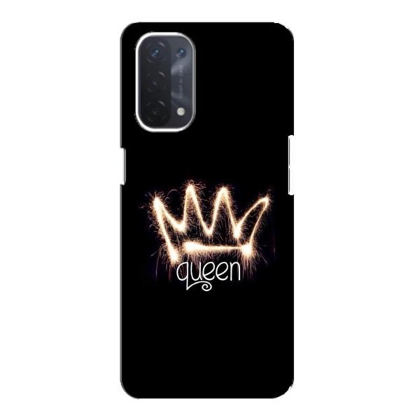 Чехол (Корона на чёрном фоне) для Оппо А74 (5G) – Корона