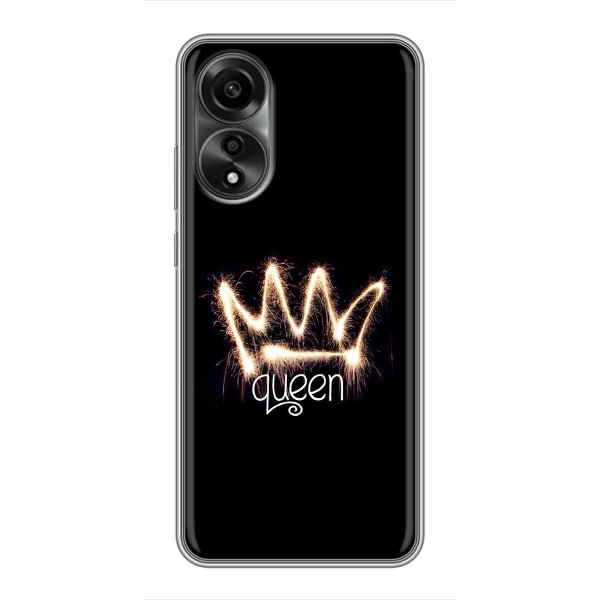 Чохол (Корона на чорному фоні) для Оппо А78 (4G) – Корона