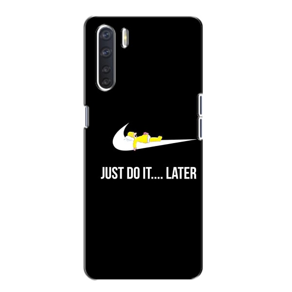 Чехол с логотипом Найк на Oppo A91 – Nike just do it