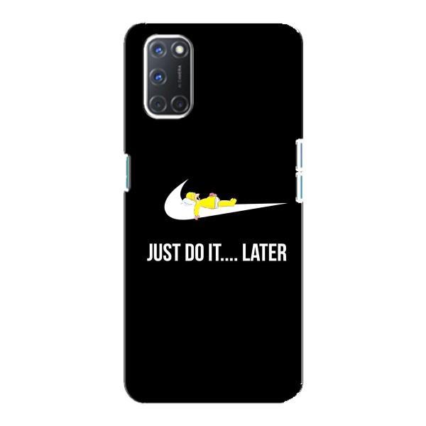 Чехол с логотипом Найк на Oppo A92 – Nike just do it