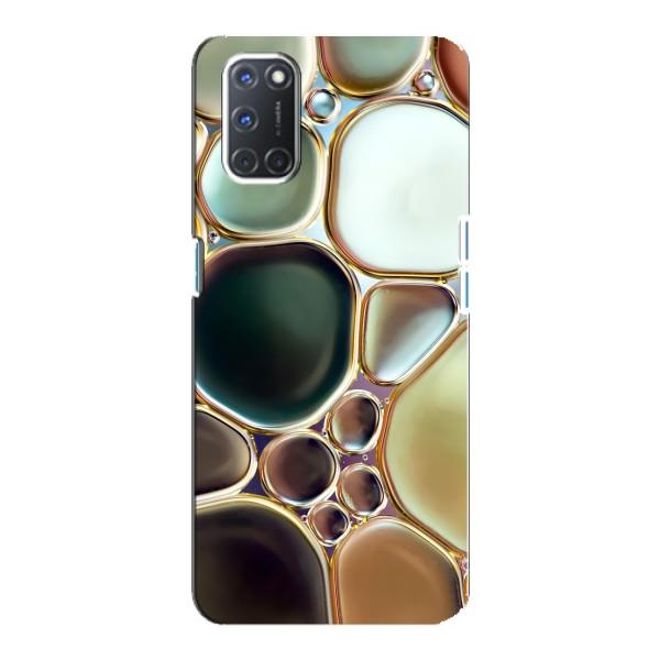 Мраморный чехол на Oppo A92 (VPrint) – Радужный Мрамор