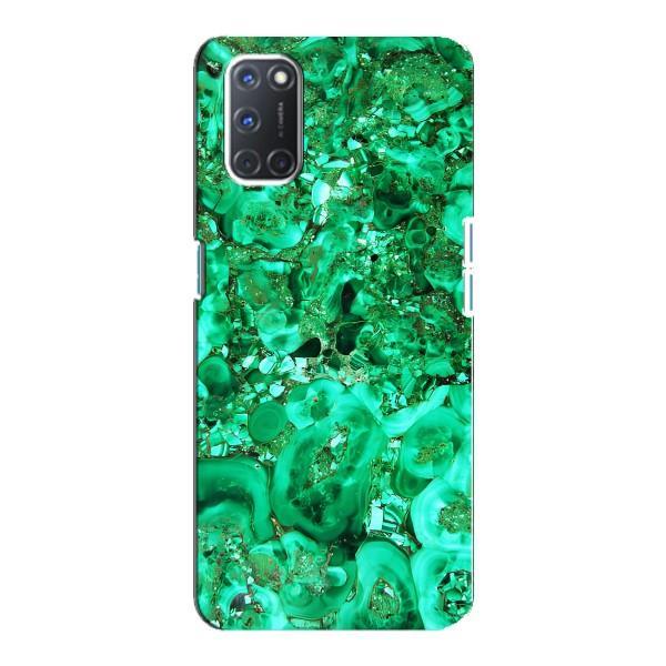 Мраморный чехол на Oppo A92 (VPrint) – Салатный Мрамор